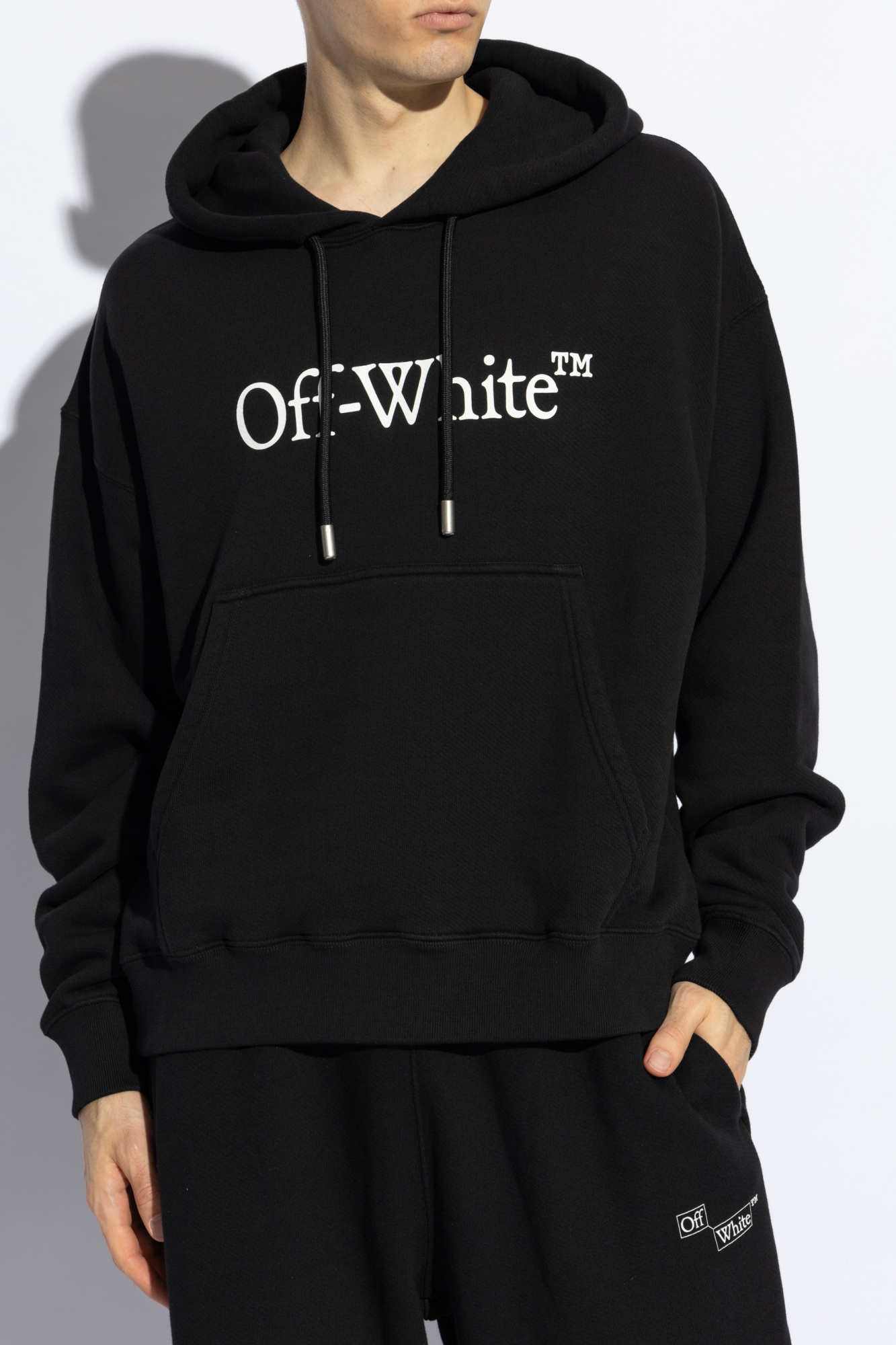 Off white shirt hoodie on sale